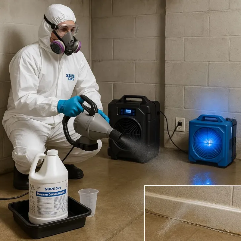 Sanitization and Odor Removal process in Raynham, MA